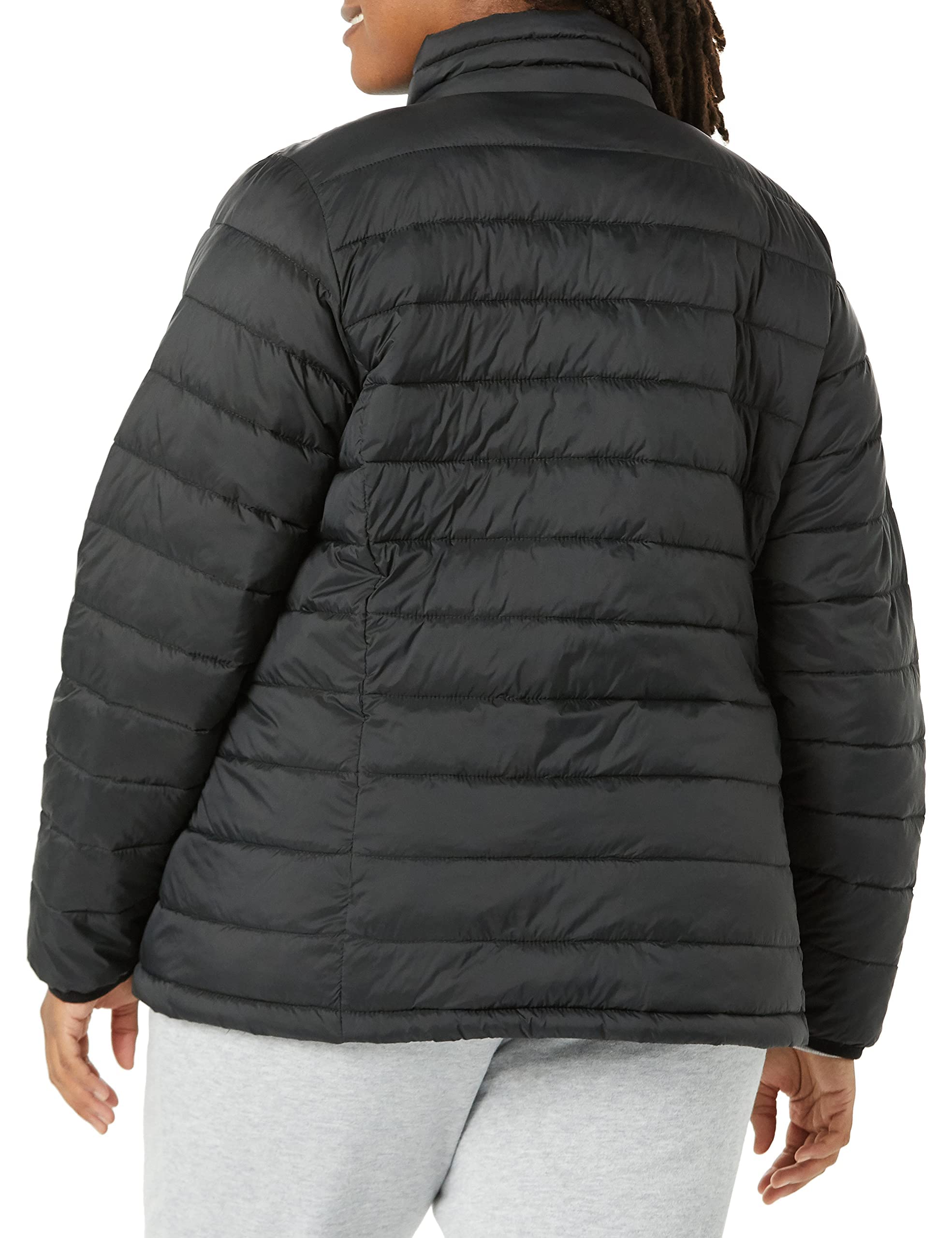 Women's Lightweight Long-Sleeve Water-Resistant Puffer Jacket (Available in Plus Size)