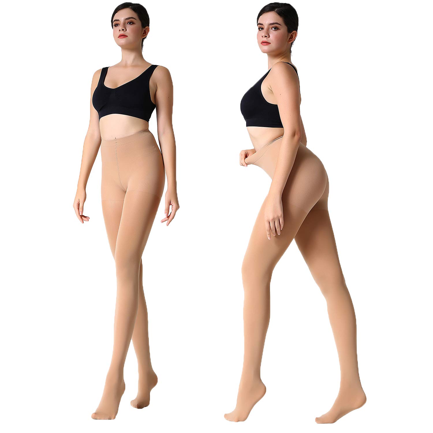 Run Resistant Control Top Panty Hose Opaque Tights