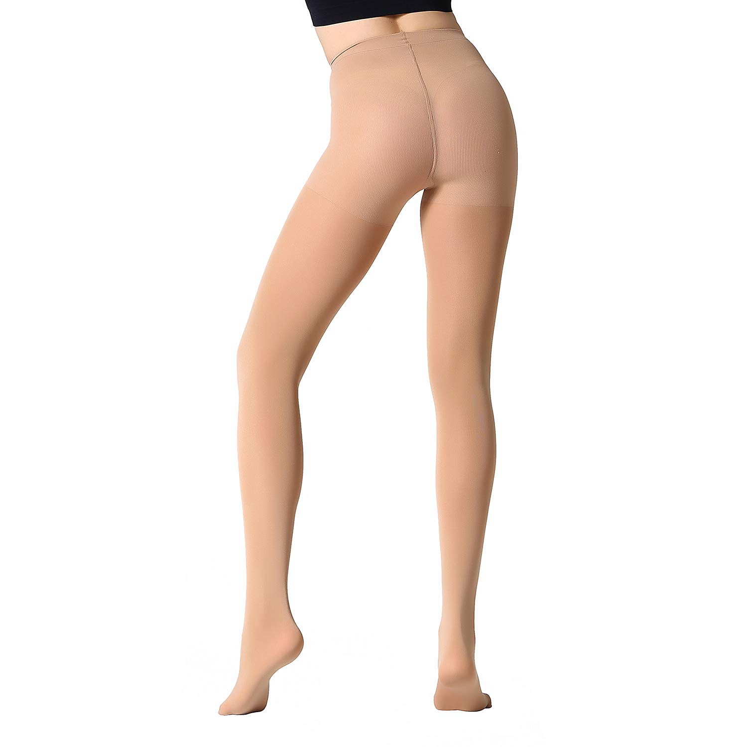 Run Resistant Control Top Panty Hose Opaque Tights