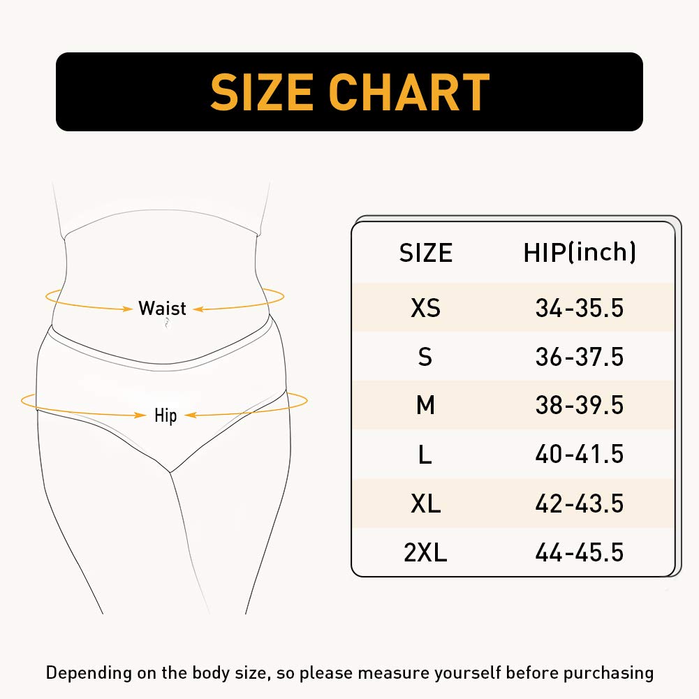 Womens Underwear Cotton Hipster Panties Regular & Plus Size 6-Pack