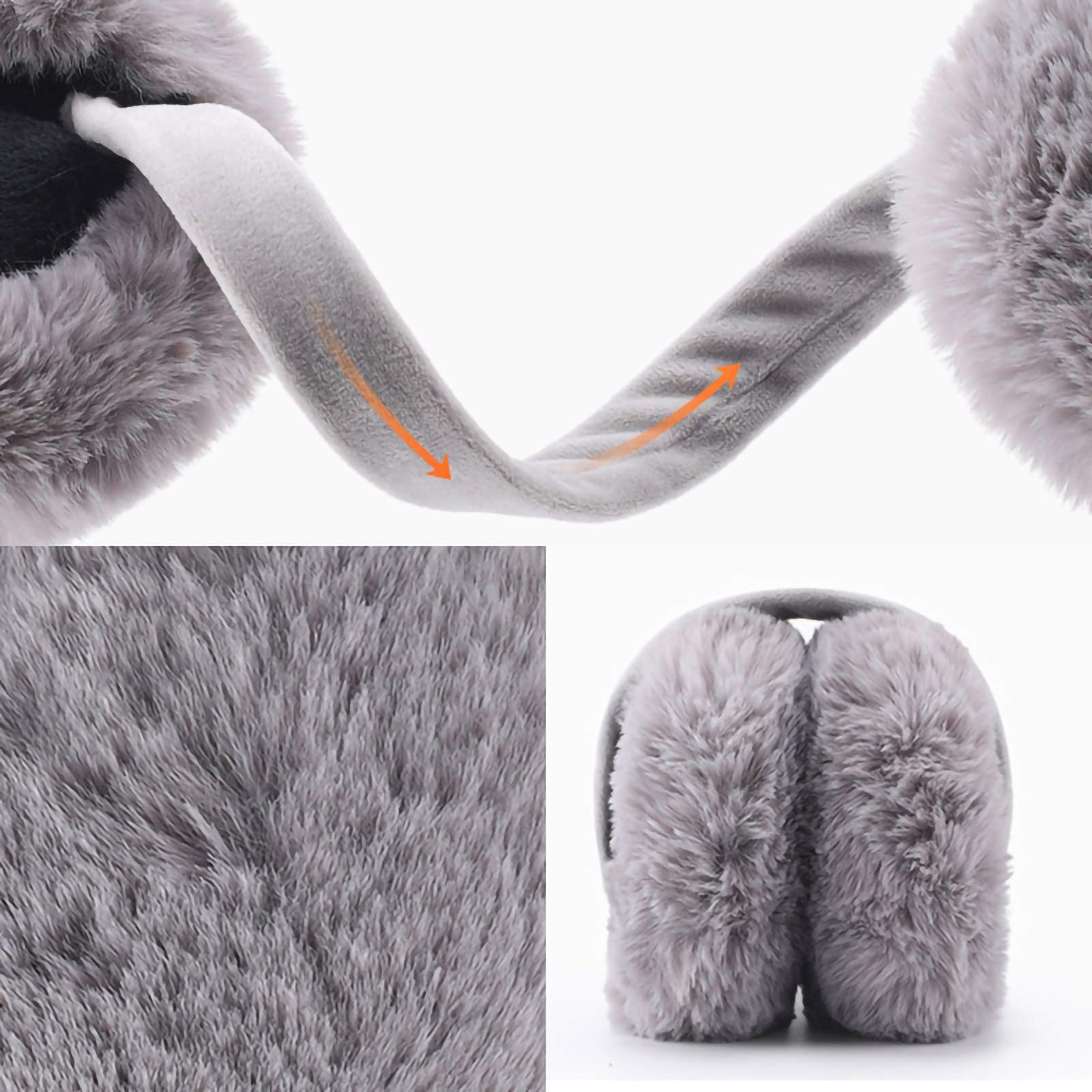 Winter Ear muffs Faux Fur Warm Earmuffs Cute Foldable Outdoor Ear Warmers For Women Girls